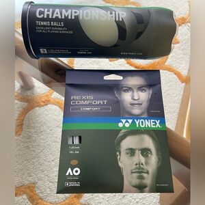 Yonex Rexis Comfort Tennis Strings and Balls